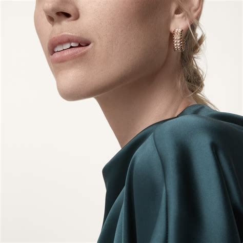 cartier white gold earrings|clash de cartier gold earrings.